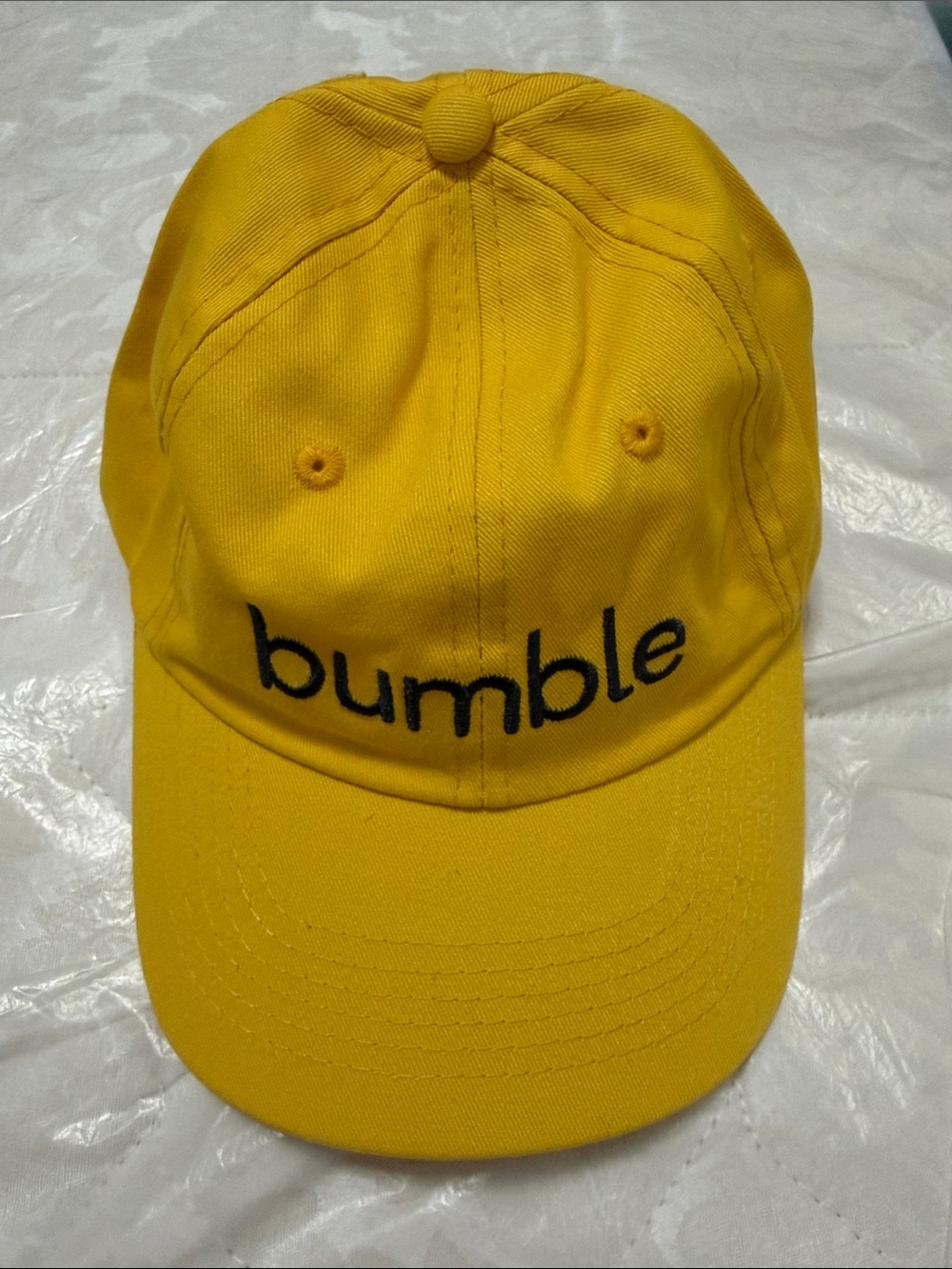 Bumble and bumble Bright Yellow Kids Baseball Cap with Black Logo